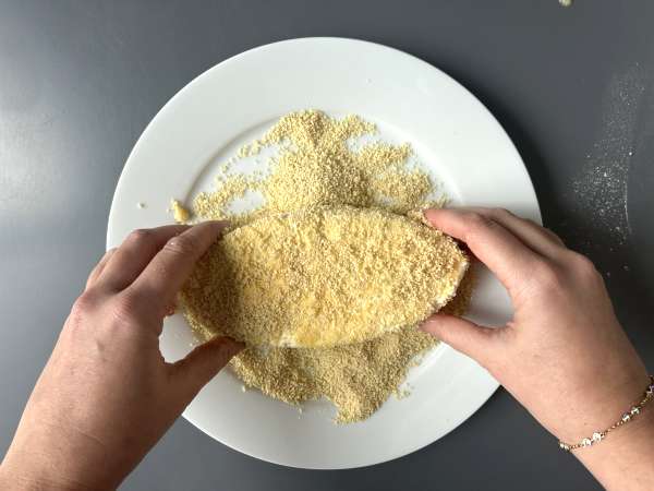 Паниран каприз на боговете с картофи от фритюрник - Подготовка стъпка 5