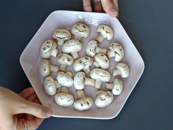 Хелоуински тарталети с гъби, чесън и билково сирене - Подготовка стъпка 5