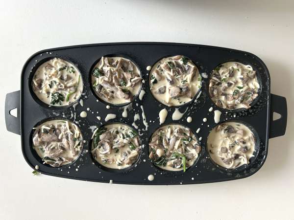 Фланелки със спанак и гъби - Подготовка стъпка 10