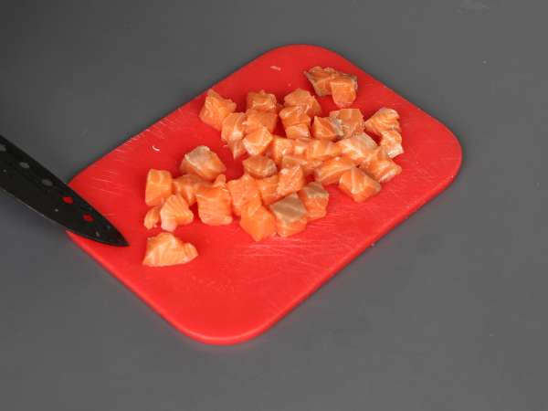 Азиатски такос: тартар от сьомга в оризови чипсове - Подготовка стъпка 3