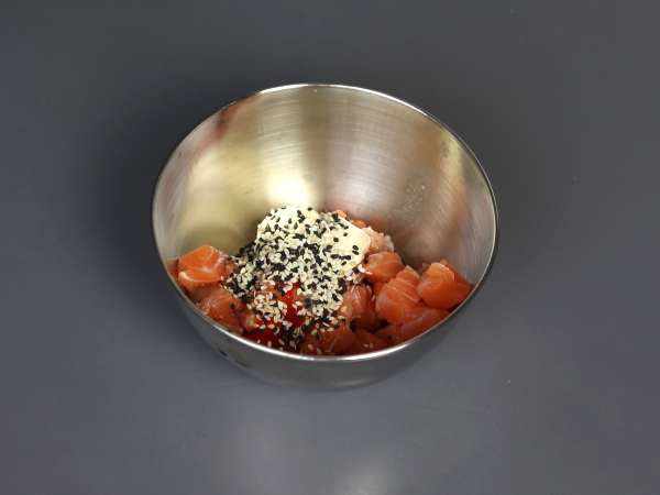 Азиатски такос: тартар от сьомга в оризови чипсове - Подготовка стъпка 4