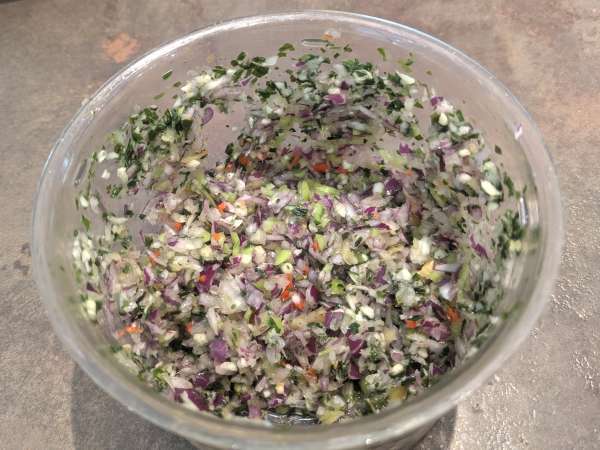 Западноиндийска треска acras - Подготовка стъпка 2