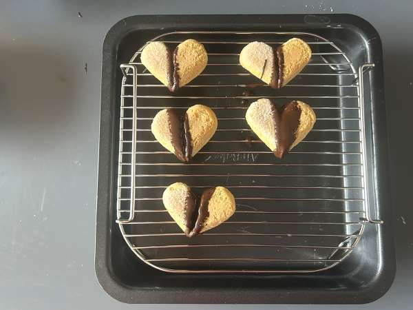 Сърца от солетила с покритие от шоколад и шамфъстък - Подготовка стъпка 5