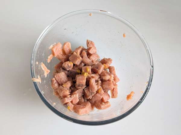 Лазаня от сьомга с бурата и кремообразни, хрупкави шамфъстъци - Подготовка стъпка 1