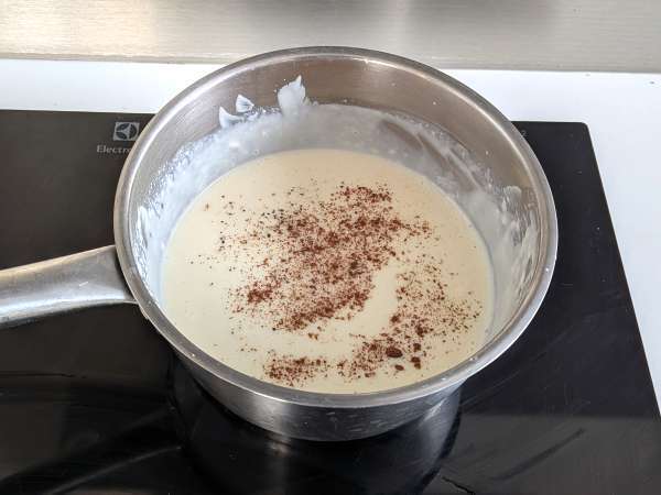 Лазаня от сьомга с бурата и кремообразни, хрупкави шамфъстъци - Подготовка стъпка 4