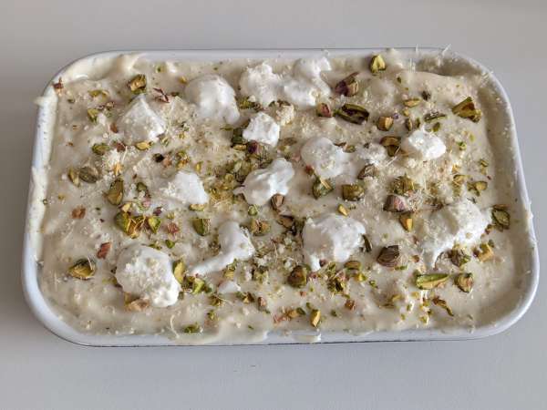 Лазаня от сьомга с бурата и кремообразни, хрупкави шамфъстъци - Подготовка стъпка 7