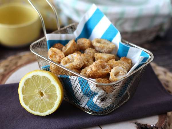 Пръстени от калмари във фритюрник хрупкави и леки - Подготовка стъпка 8