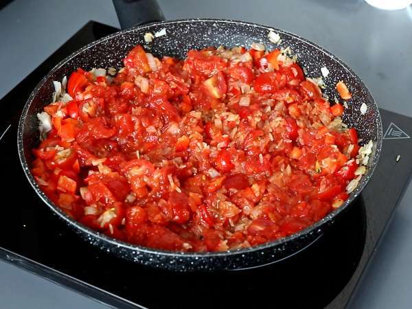 Едноястие с пиле, ориз с домати и чушки - Подготовка стъпка 5