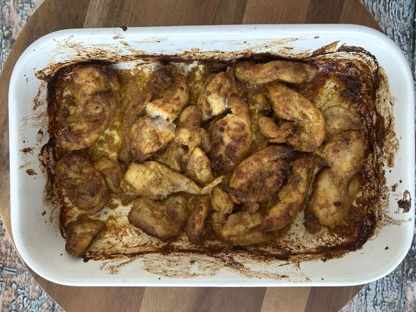 Пилешко шаурма, приготвено в Air Fryer, с пита и сос тахини - Подготовка стъпка 6