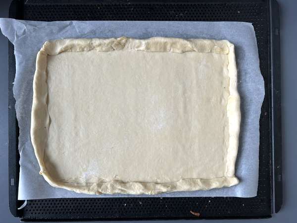 Zwiebelkuchen: немски лучен пай с крехък лук и бекон - Подготовка стъпка 8