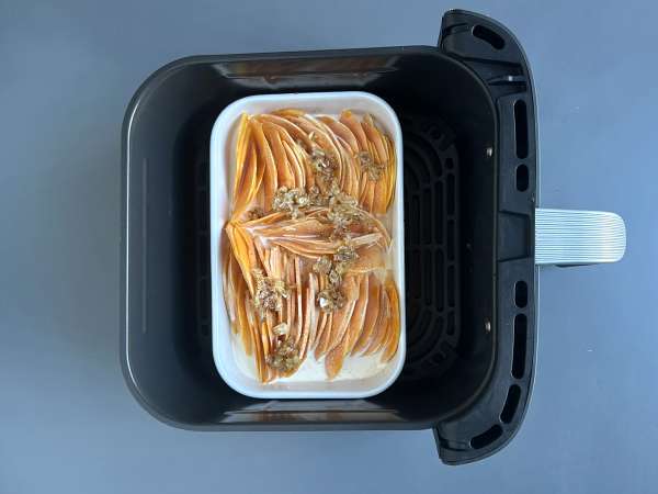 Гратен от тиква цигулка (бътърнат) в Air Fryer по дофински - Подготовка стъпка 7