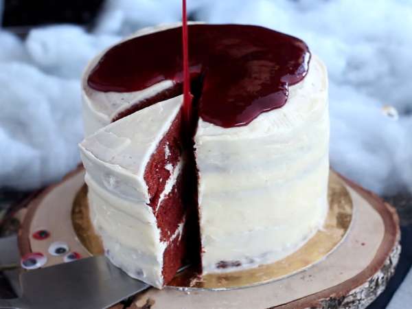 Торта „Red Velvet“ специално за Хелоуин! - Подготовка стъпка 13