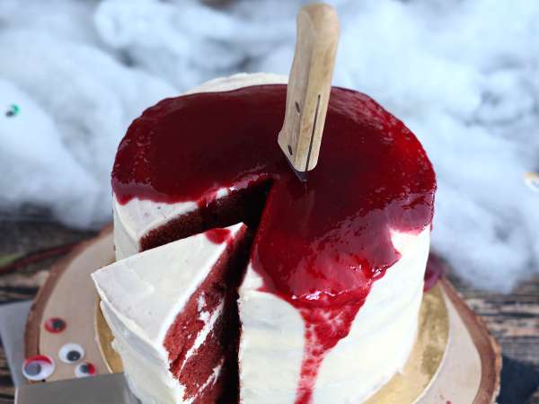 Торта „Red Velvet“ специално за Хелоуин! - Подготовка стъпка 14