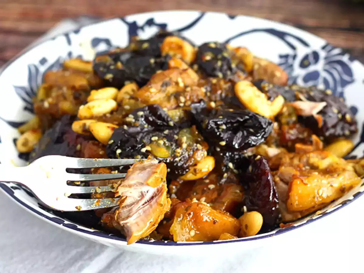 Агнешки тажин със сушени сини сливи (стъпки и видео) - снимка 4