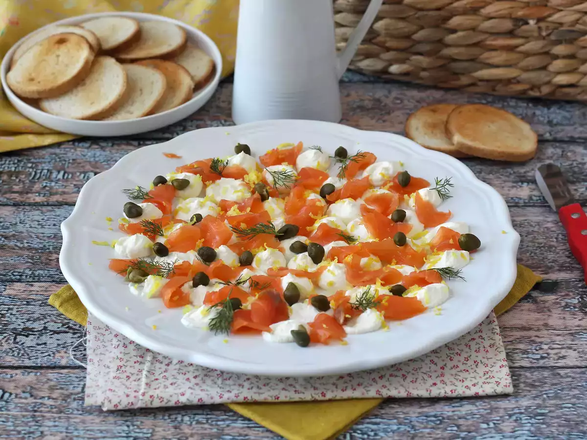 Аперитив с пушена сьомга - снимка 3