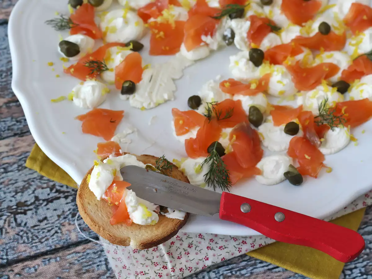 Аперитив с пушена сьомга - снимка 4