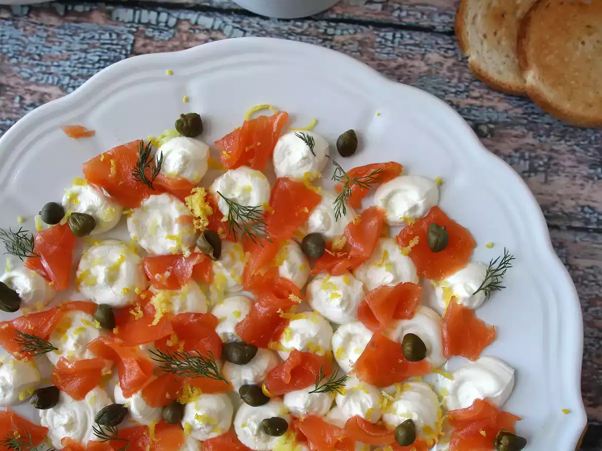 Аперитив с пушена сьомга - снимка 5