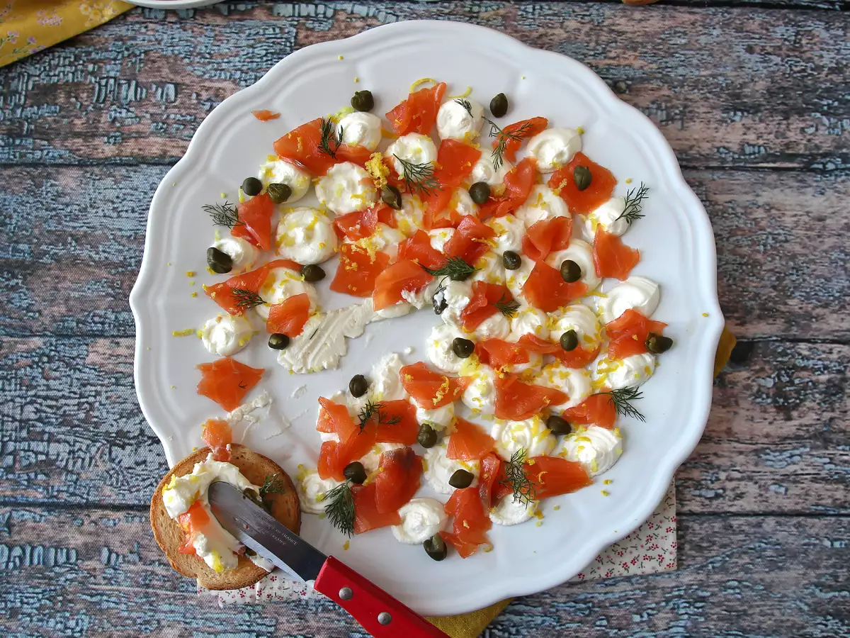 Аперитив с пушена сьомга - снимка 7