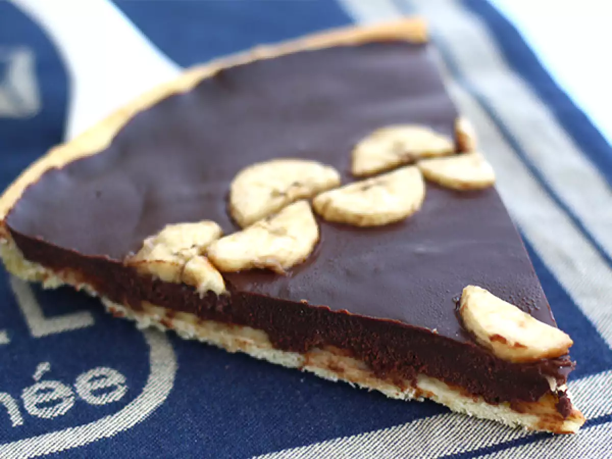 Бананов и шоколадов тарт (стъпка по стъпка) - снимка 3