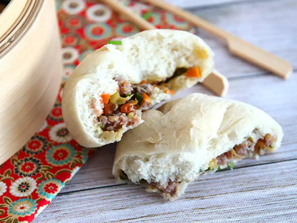 Banh Bao, малки кифлички на пара - снимка 3