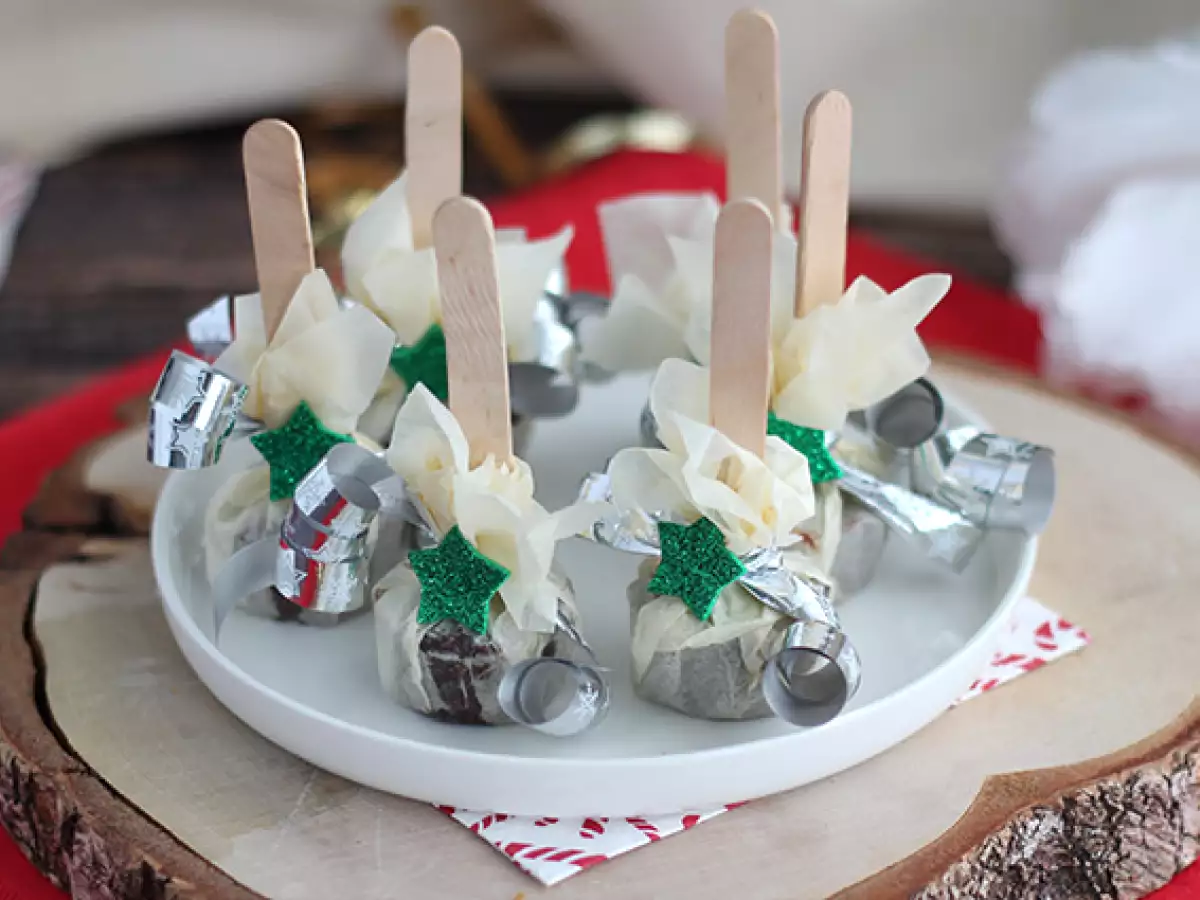 Близалки за горещ шоколад с черен шоколад и Carambar