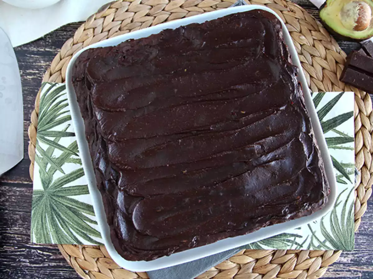 Брауни с авокадо и шоколад без масло и лактоза - снимка 4