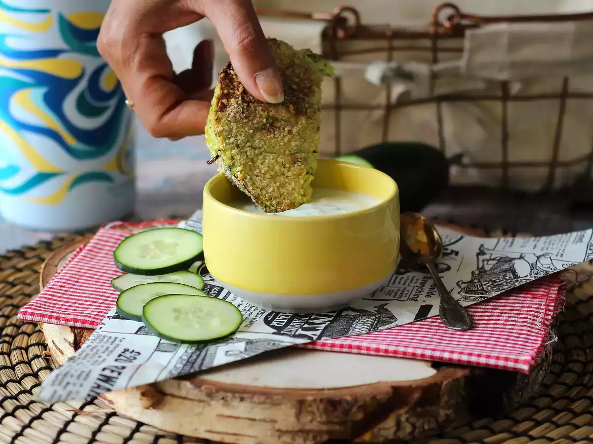 Бургер от тиквички и картофи във фритюрник - снимка 5