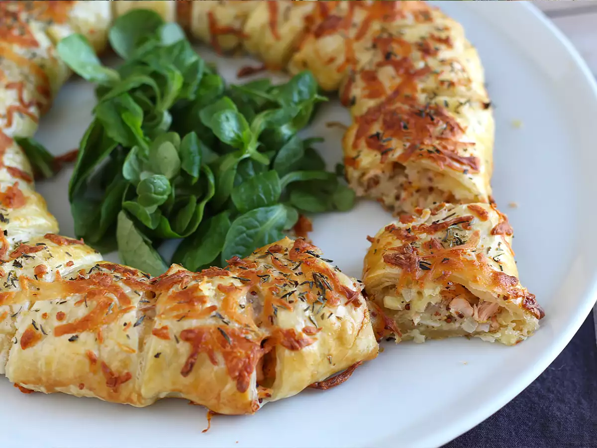 Бутер тесто със сьомга и горчица - снимка 4