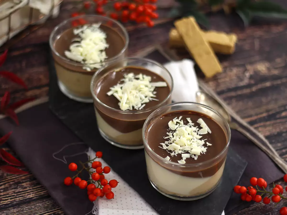 Чашки с шоколад и нуга. Лесна рецепта - снимка 3
