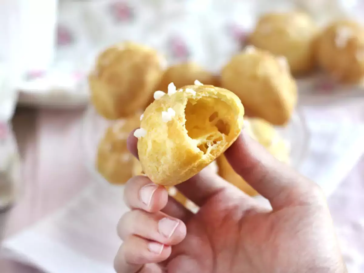 Chouquettes, choux с перлена захар - снимка 2