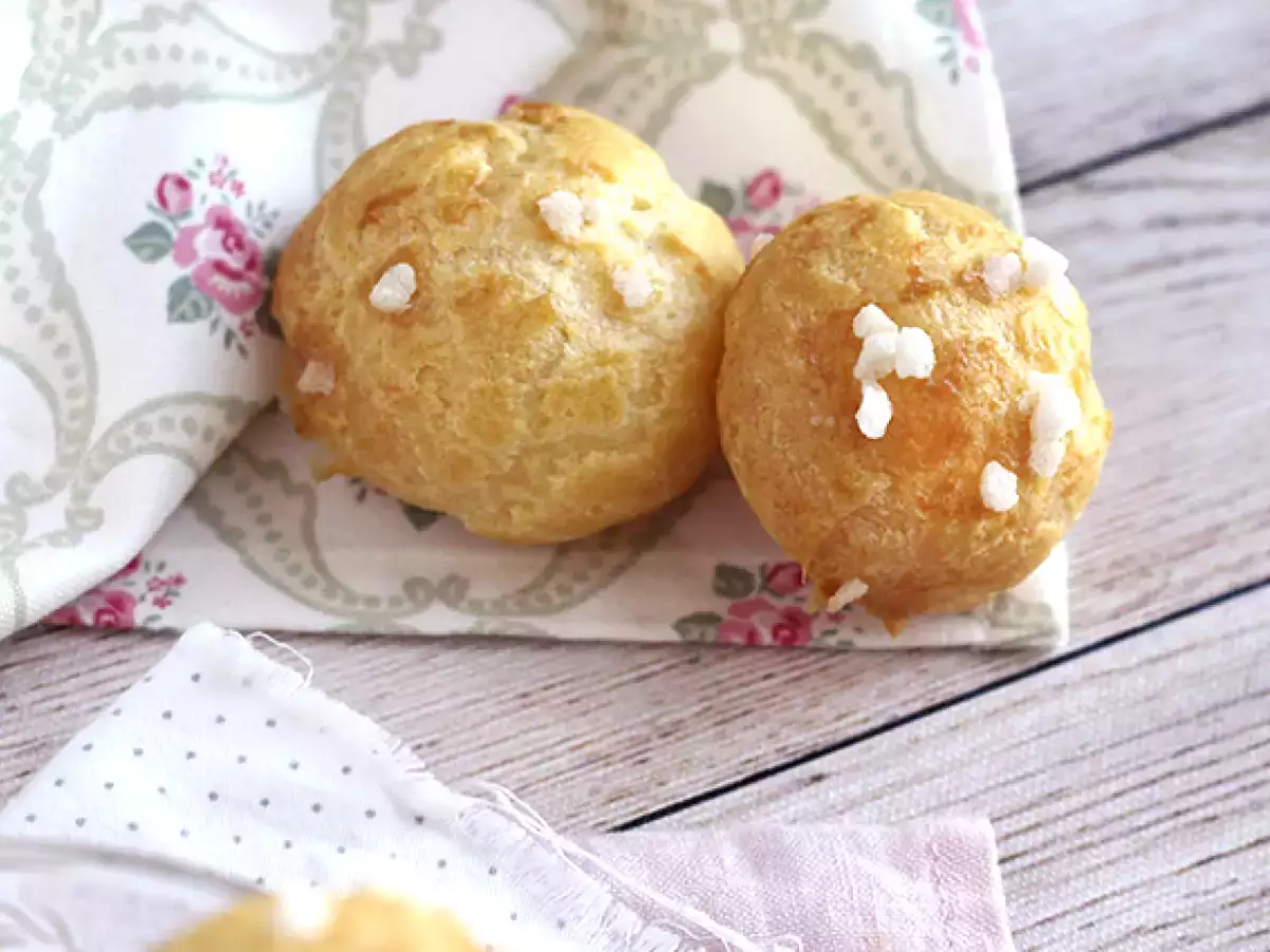 Chouquettes, choux с перлена захар - снимка 3