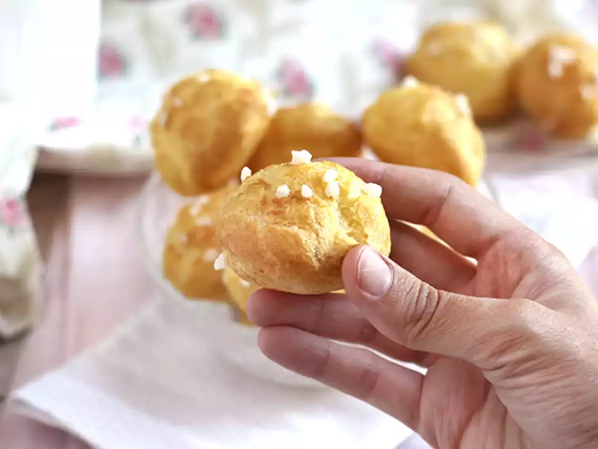Chouquettes, choux с перлена захар - снимка 4