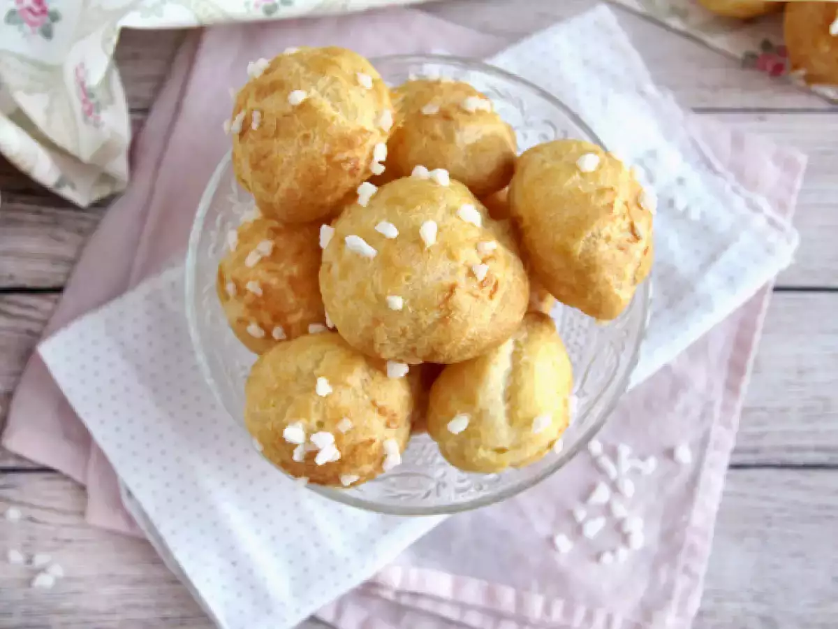 Chouquettes, choux с перлена захар - снимка 5