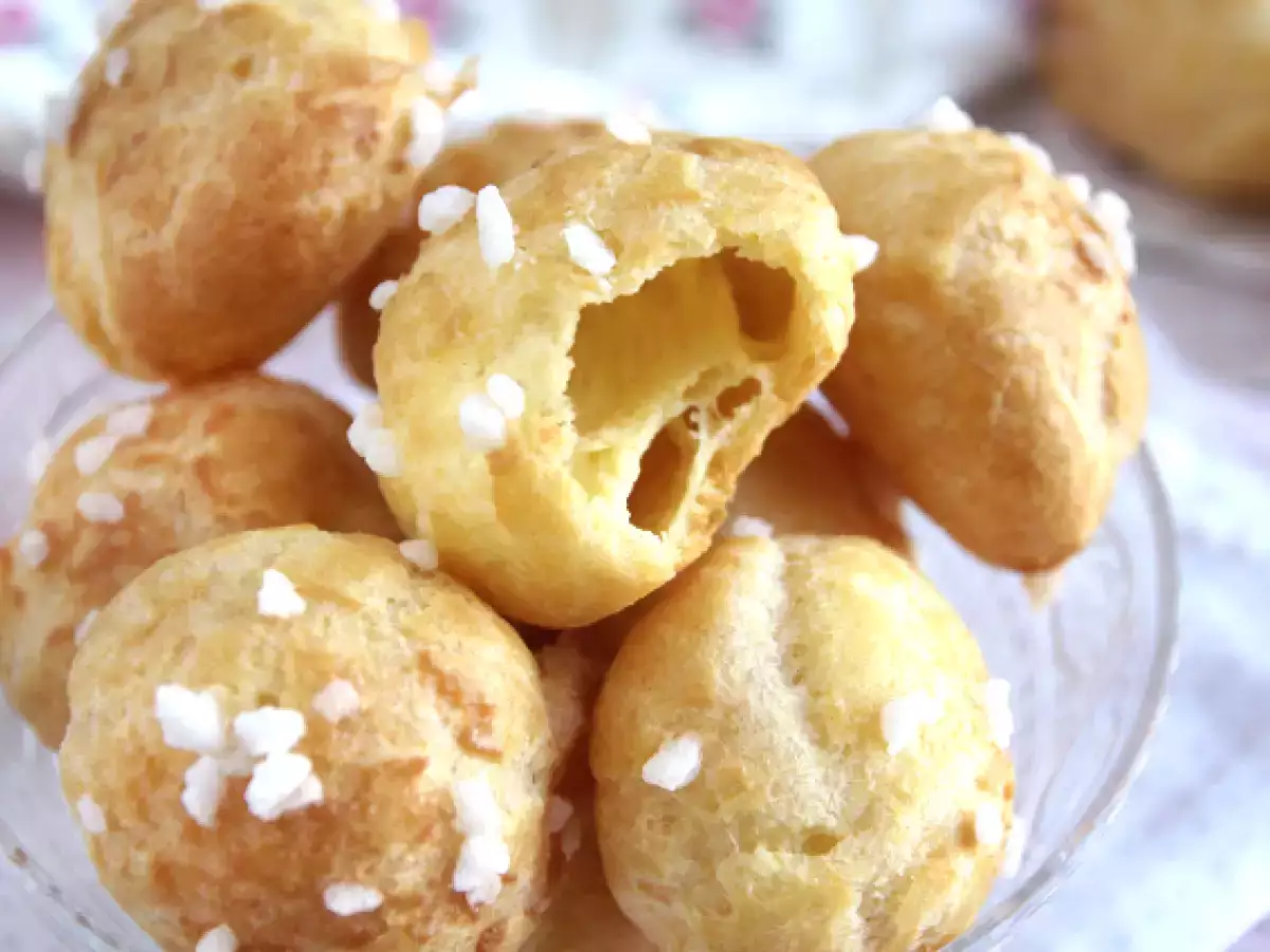 Chouquettes, choux с перлена захар - снимка 6