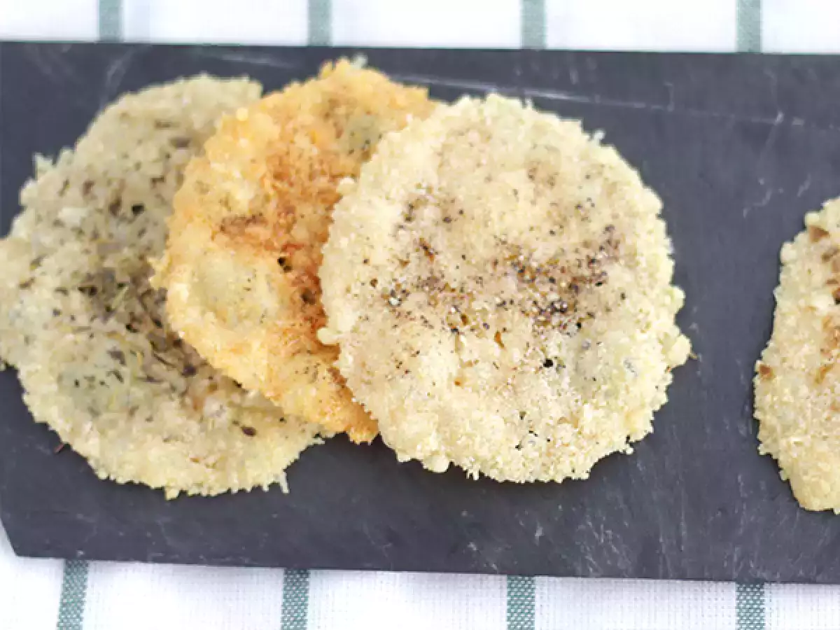 Чипс от пармезан с билки и подправки - снимка 3