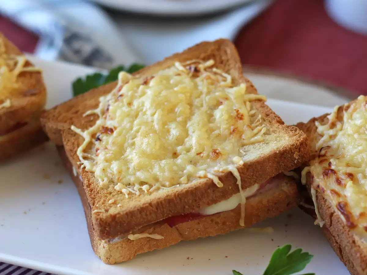 Croque monsieur с AirFryer - снимка 5