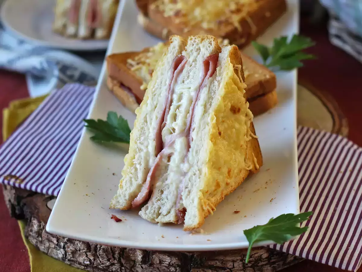 Croque monsieur с AirFryer - снимка 6