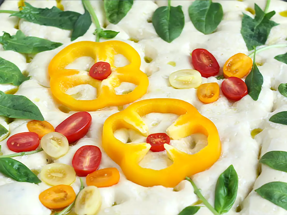 Цветя от фокача - изкуство от фокача - снимка 3