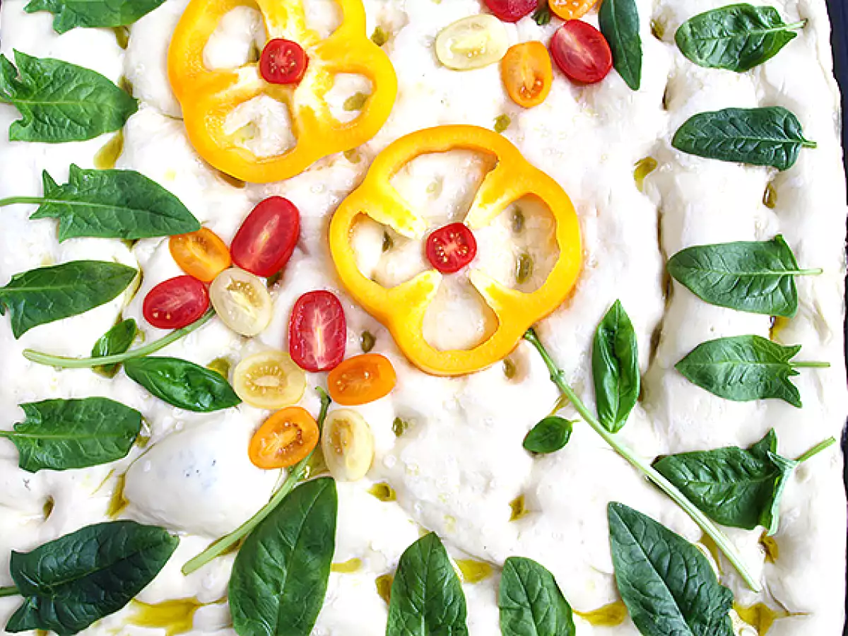 Цветя от фокача - изкуство от фокача - снимка 4