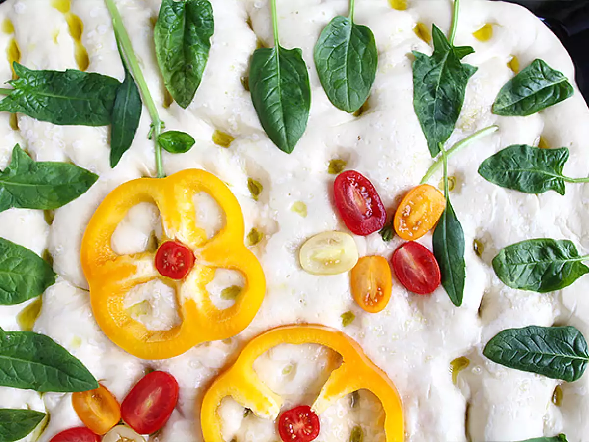 Цветя от фокача - изкуство от фокача - снимка 7