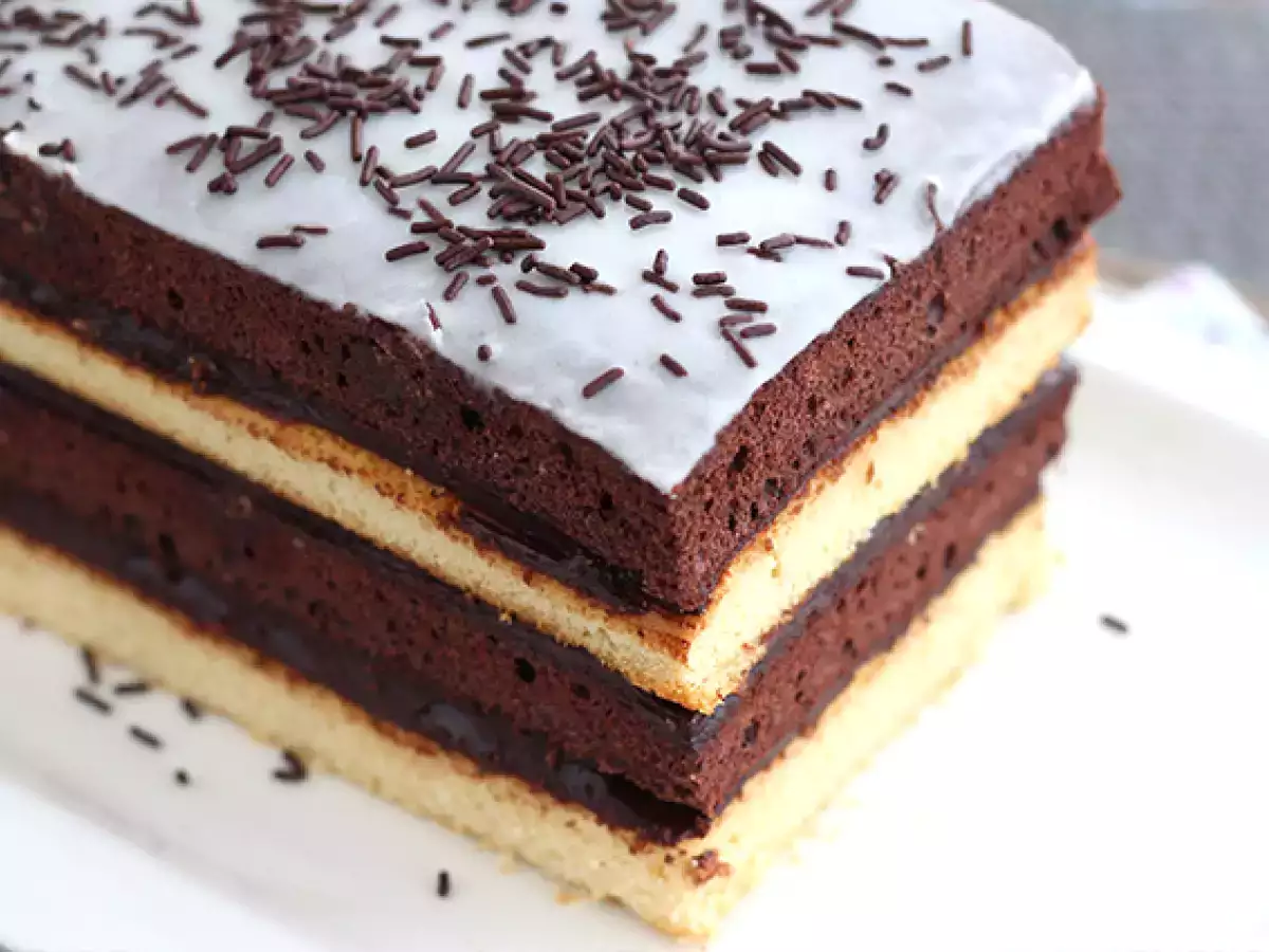 Домашна неаполитанска торта - снимка 4