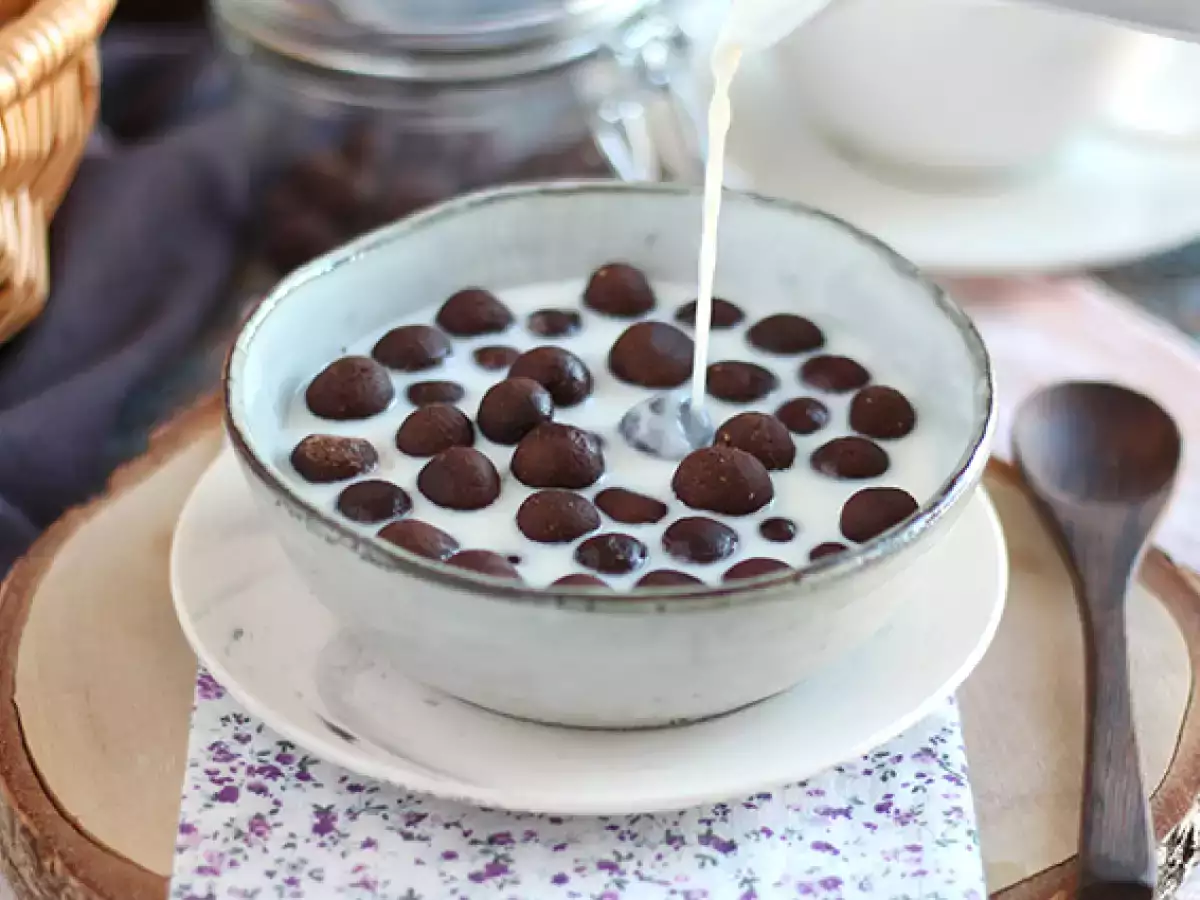 Домашни шоколадови зърнени топчета тип Nesquik - снимка 3