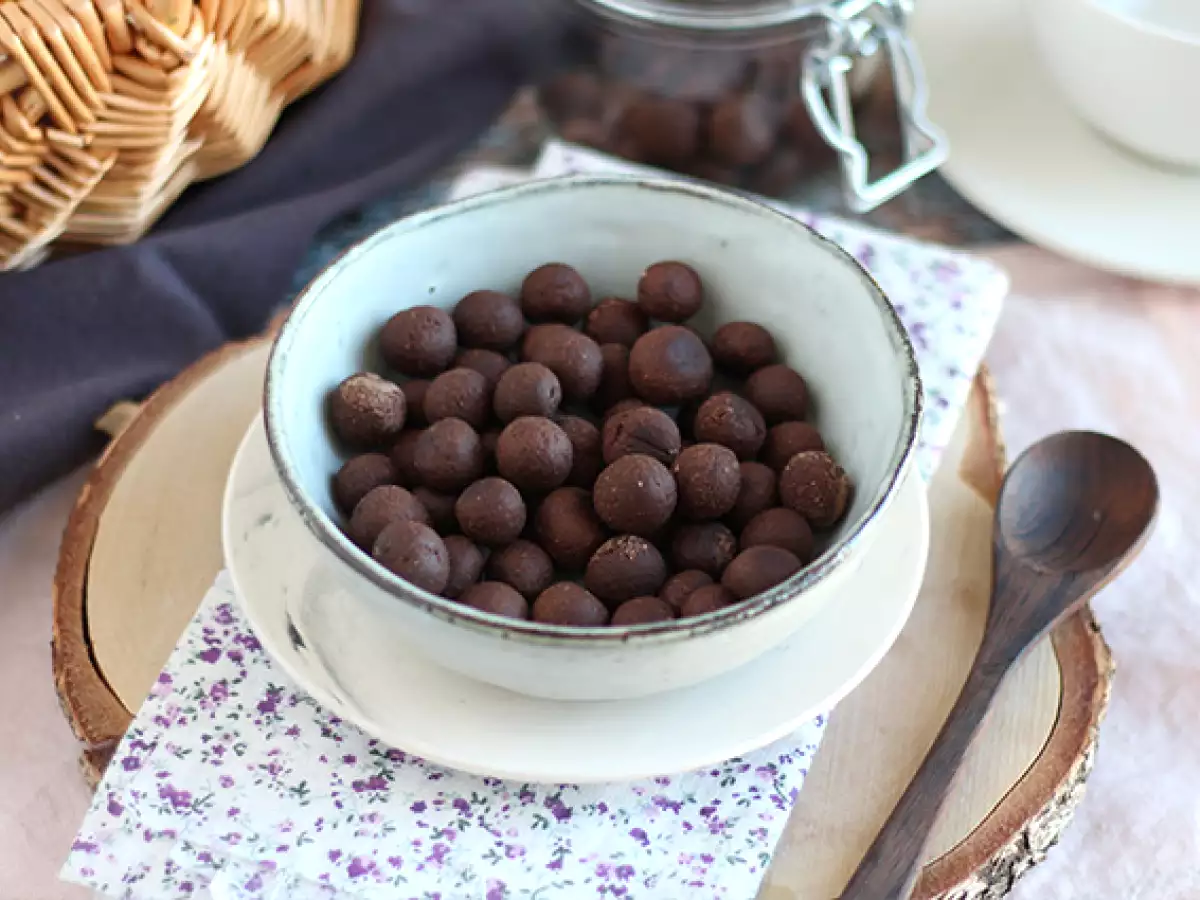 Домашни шоколадови зърнени топчета тип Nesquik - снимка 6