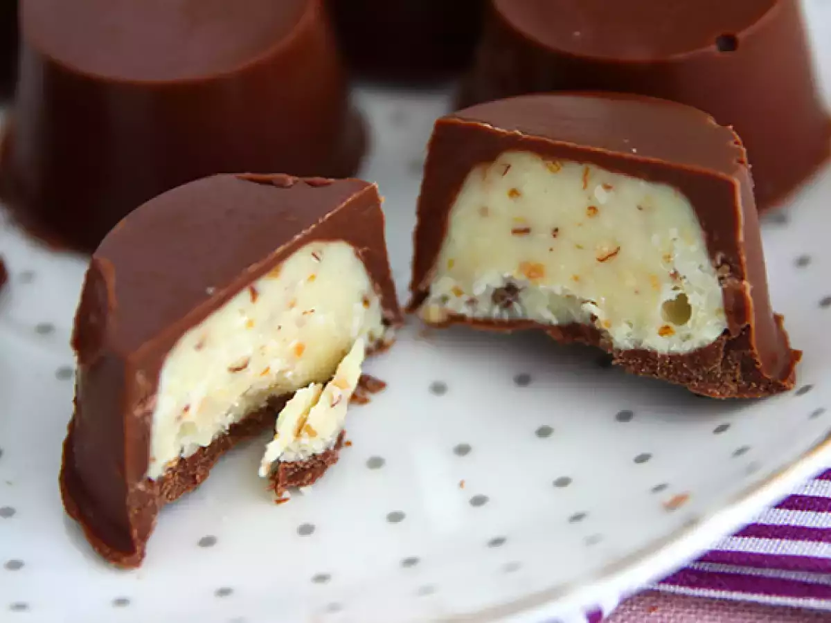 Домашно приготвени шоколадови бонбони Kinder Schoko-Bons - снимка 3