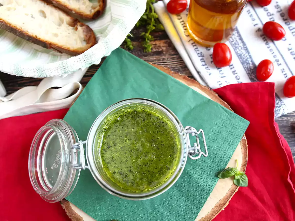 Домашно зелено песто - pesto alla genovese - снимка 4