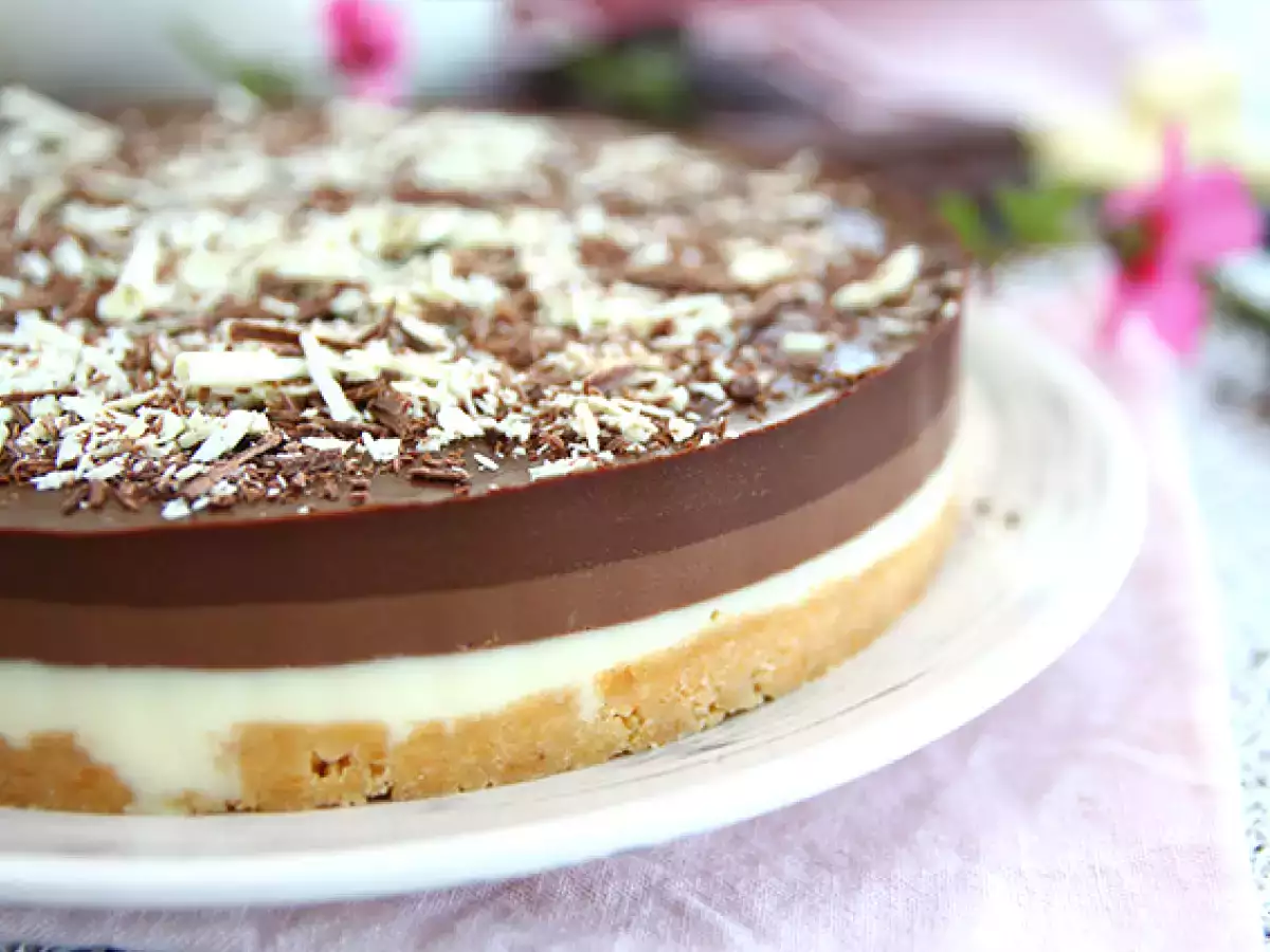 Допълнителен фондан 3 шоколадова торта - снимка 3