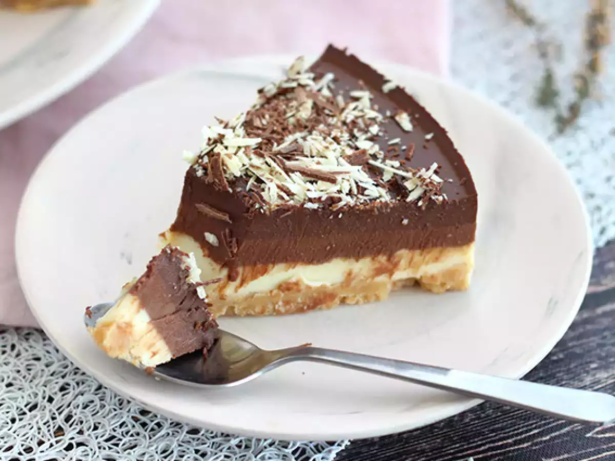 Допълнителен фондан 3 шоколадова торта - снимка 5