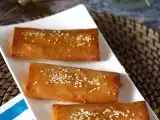 Фета саганаки – гръцка рецепта за хрупкава фета с мед, снимка 3