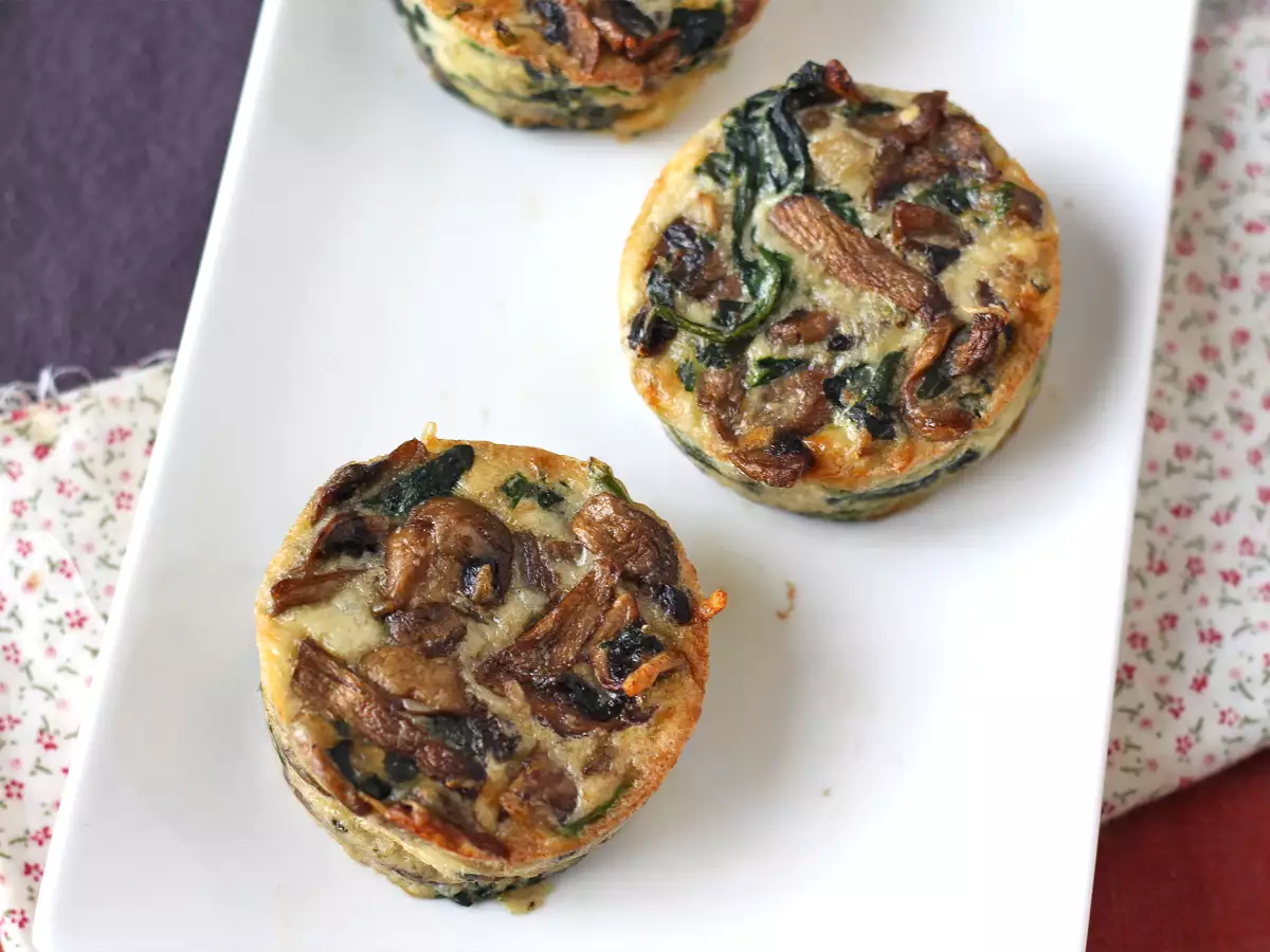 Фланелки със спанак и гъби - снимка 2