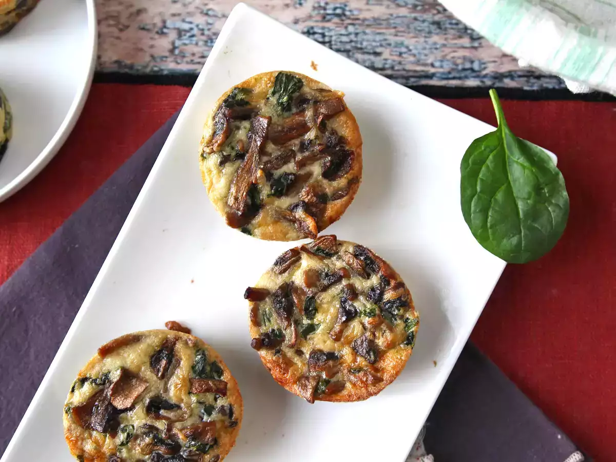 Фланелки със спанак и гъби - снимка 3